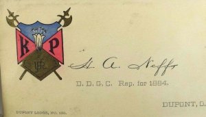 Lot Of 5 Fraternal Masonic Organization Victorian Trade Business Cards P46