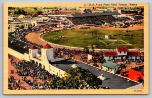 Vintage Florida Postcard - US Army  Plant Field   Tampa