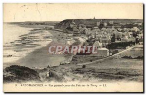 Old Postcard Arromanches Vue Generale Tracy Cliffs Jack