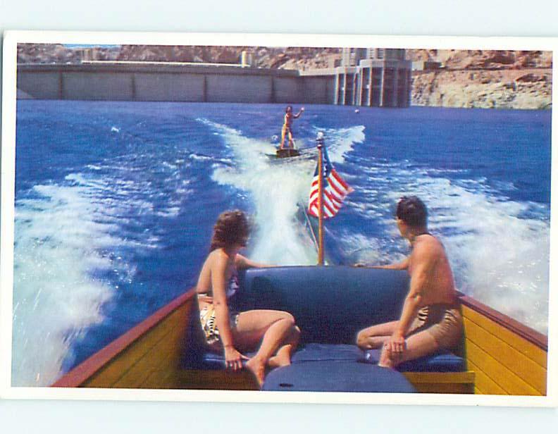 Unused Pre-1980 BOAT & WAKE BOARDING ON LAKE MEAD Las Vegas Nevada NV r9496