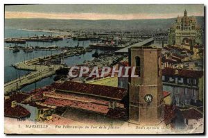 Old Postcard Marseille Panoramic view of the Port de la Joliette