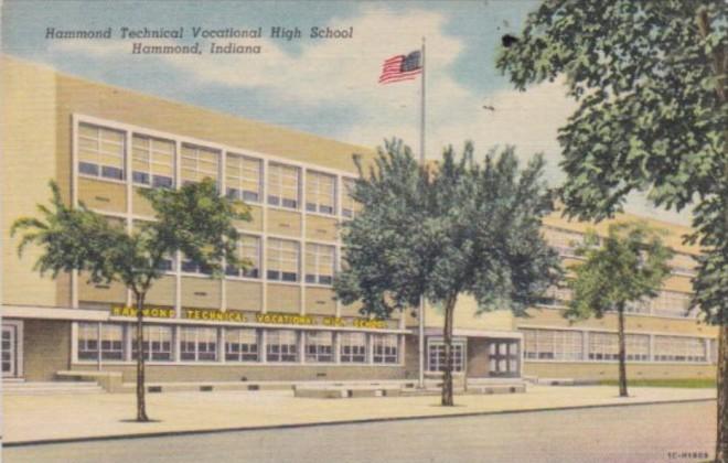 Indiana Muncie Tewchnical Vocational High School Curteich