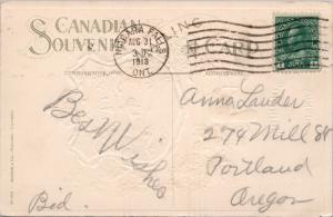 Dominion of Canada Provincial Crest Beaver Canadian c1913 Postcard D63