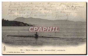 Old Postcard Boat Submarine Submarine Gustave Zele