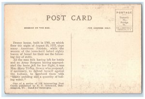 c1910s The Dewy Homestead Scene Historic Bennington Vermont VT Unposted Postcard