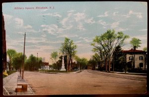 Vintage Postcard 1908 Military Square, Elizabeth, New Jersey (NJ)