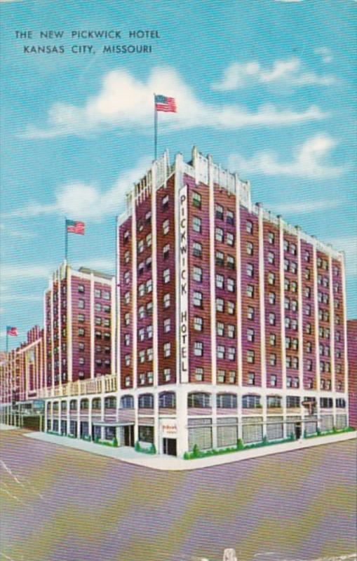 Missouri Kansas City The New Pickwick Hotel 1959