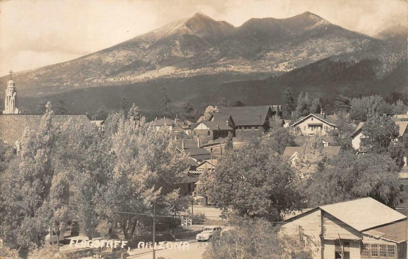 RPPC FLAGSTAFF ARIZONA REAL PHOTO POSTCARD (c. 1940s)