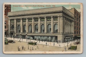 1916 United States National Bank Building Omaha Nebraska NB Postcard