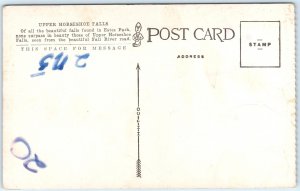 c1910s Estes Park, CO Upper Horseshoe Falls Postcard Rocky Bridge Waterfall A80