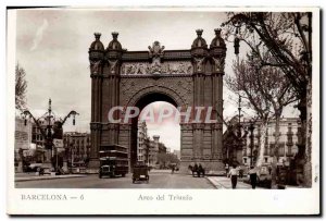 Old Postcard Barcelona Arco de Triunfo