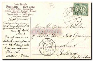 Old Postcard Fantasy Flowers Horseshoe Trefles