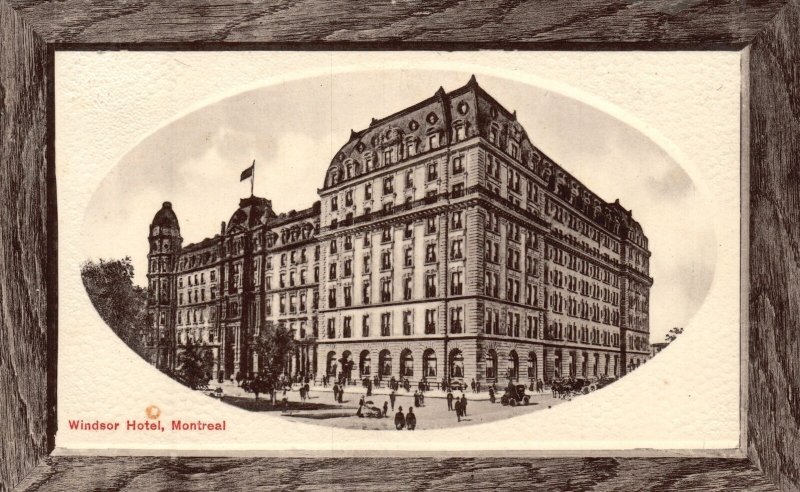 Vintage Postcard Windsor Hotel Landmark Montreal Canada Illustrated Postcard