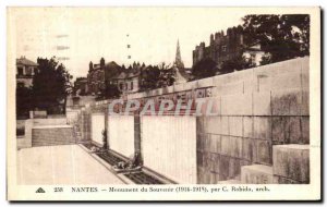 Old Postcard Nantes Memorial Monument Army