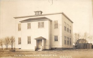 G12/ DeSmet South Dakota Postcard RPPC 1913 New School Building