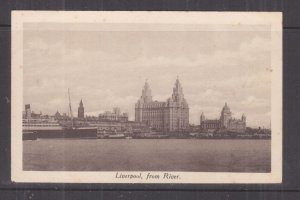 GREAT BRITAIN, LIVERPOOL, FROM RIVER, c1930 ppc., unused.