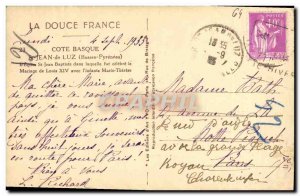 Old Postcard Saint Jean De Luz St John Church St. John the Baptist