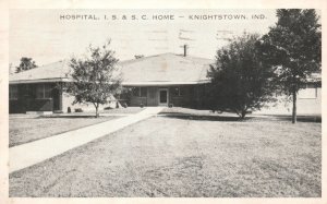 Knightstown IN-Indiana, 1963 Hospital I.S. & S.C. Home Front View Postcard