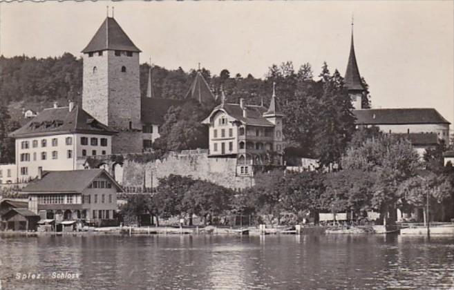 Switzerland Spiez Schloss 1947 Photo