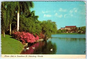 Postcard - Mirror Lake in Downtown, St. Petersburg, Florida, USA