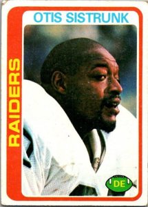 1978 Topps Football Card Otis Sistrunk Oakland Raiders sk7402