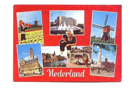 Windmills, Tulips, Canal etc Netherlands, Used 1977
