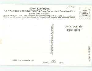 Unused Pre-1980 MOTEL SCENE Charlottetown Prince Edward Island PE B6444