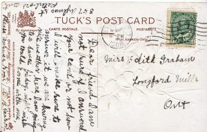 Genealogy Postcard - Ancestor History - Graham - Longford Mill's - Ontario U2441