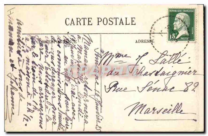 Old Postcard Le Puy La Cathedrale Lateral view