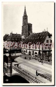 Postcard Old Strasbourg View the Cathedral and the Musee Historique