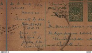 Pakistan Postal Stationery 9 p to Calcutta