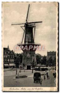 Old Postcard Rotterdam Molen aan het Oostplein Mill Windmill