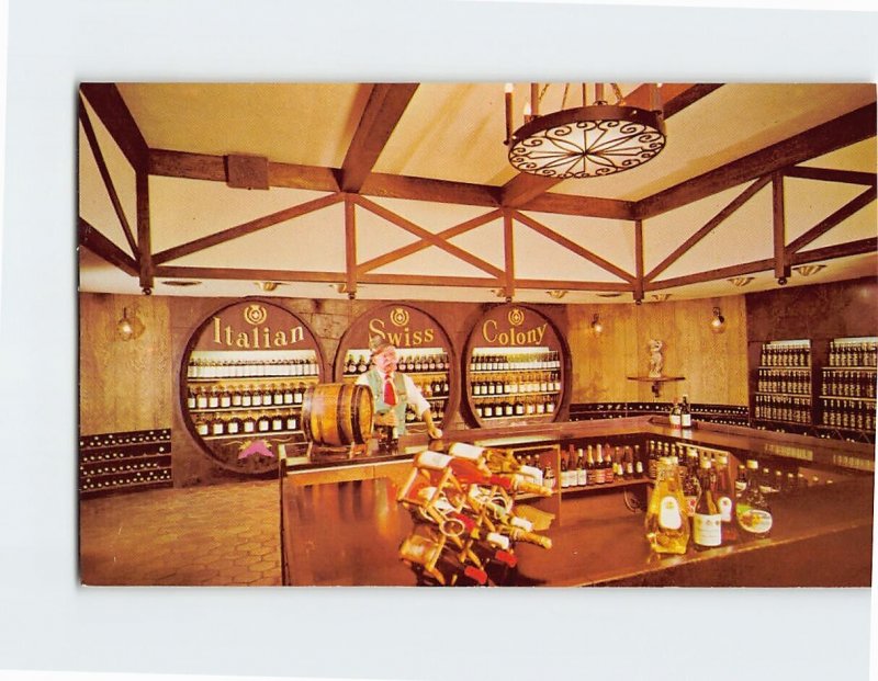 Postcard The Wine Shop At The Italian Swiss Colony Winery, Asti, California