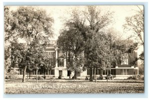 New High School Fremont Nebraska 1914 RPPC Photo Laurel Antique Postcard