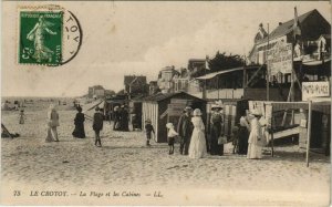 CPA LE CROTOY La Plage et les Cabinets (19221)