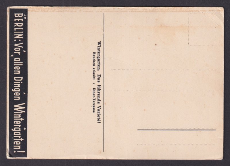 Vintage postcard Germany Circus WinterGarten