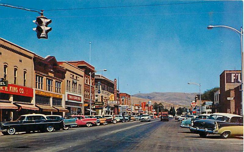 Street Scene in Montpelier Idaho ID Chrome