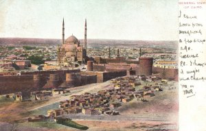 Vintage Postcard General View of Cairo Buildings and Landmarks Castles Egypt