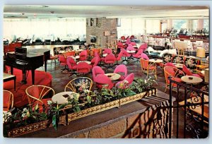 c1950 Trinkaus Manor Motor Lodge Restaurant Interior Oriskany New York Postcard