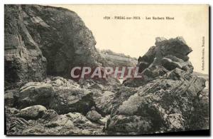 Old Postcard Piriac Sur Mer Rochers Bleus