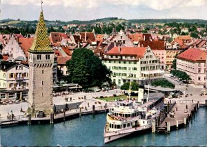 Germany Lindau am Bodensee Blick vom Leuchturm