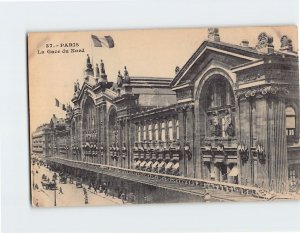 Postcard La Gare du Nord, Paris, France