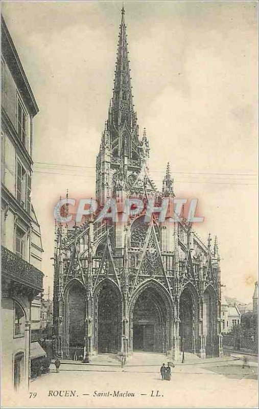 Old Postcard Rouen St. Maclou