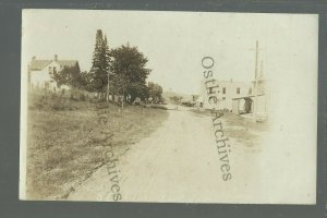 Spring Valley WISCONSIN RPPC c1910 MAIN STREET nr Menomonie Elmwood Baldwin