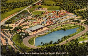 Aerial View Southern States Fair Ground, Charlotte NC Vintage Postcard V58