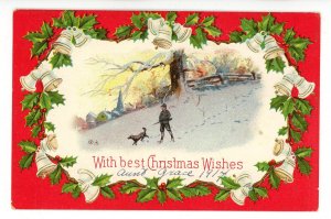 Greeting- Christmas (Winsch, writing on front)