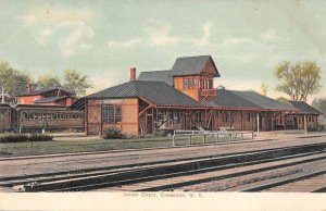 Canastota New York Union Depot Vintage Postcard AA20518