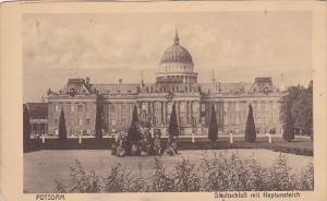 Germany Potsdam Stadtschloss mit Neptunssteich 1915