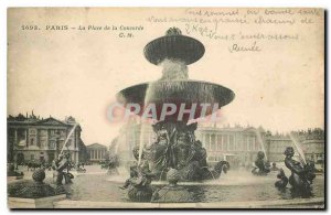 Old Postcard Paris's Place de la Concorde