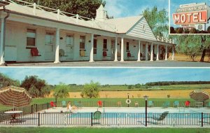 PALMYRA, Pennsylvania PA   PALMYRA MOTEL~Bruce Stark  POOL  Roadside  Postcard